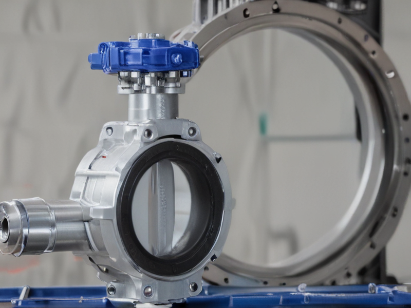 actuated butterfly valve