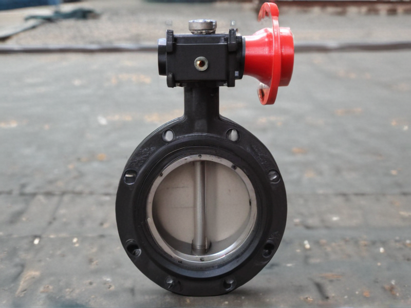 actuated butterfly valve