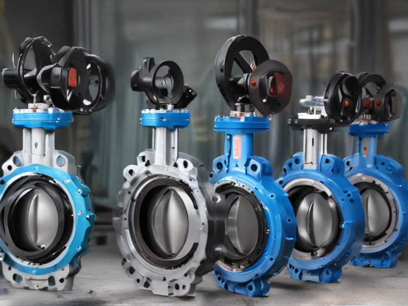 pneumatically actuated butterfly valve